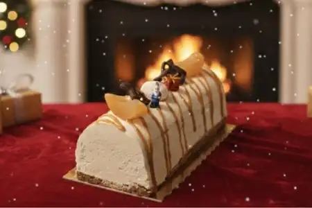 buche poire noisette buche de noel l'atelier gourmet de berdin